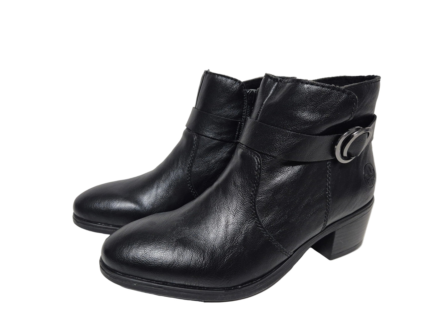 Rieker Ankleboots Stiefelette, schwarz, Gr. 38