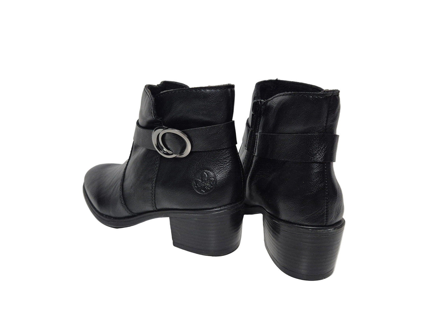 Rieker Ankleboots Stiefelette, schwarz, Gr. 38