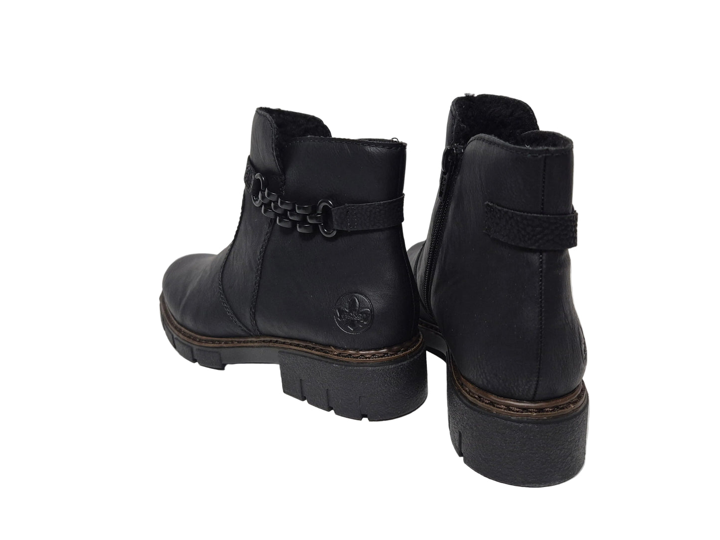 Rieker Winterstiefelette Stiefelette, schwarz, Gr. 38