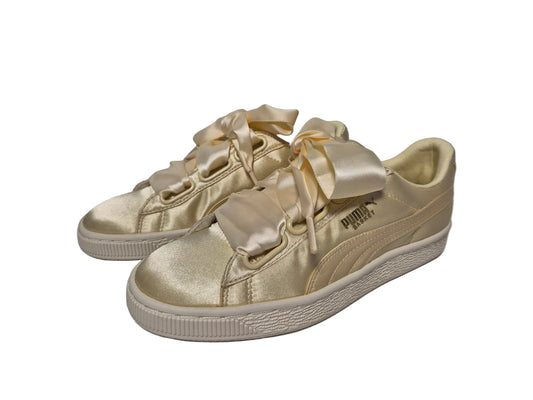 Puma Basket Heart Satin Summer, gold, Gr. 36