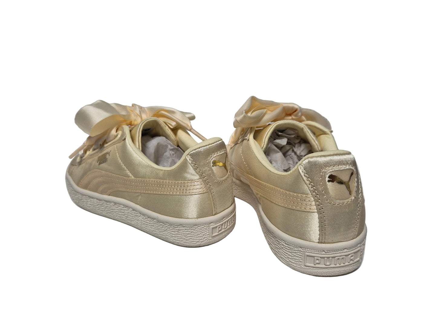 Puma Basket Heart Satin Summer, gold, Gr. 36