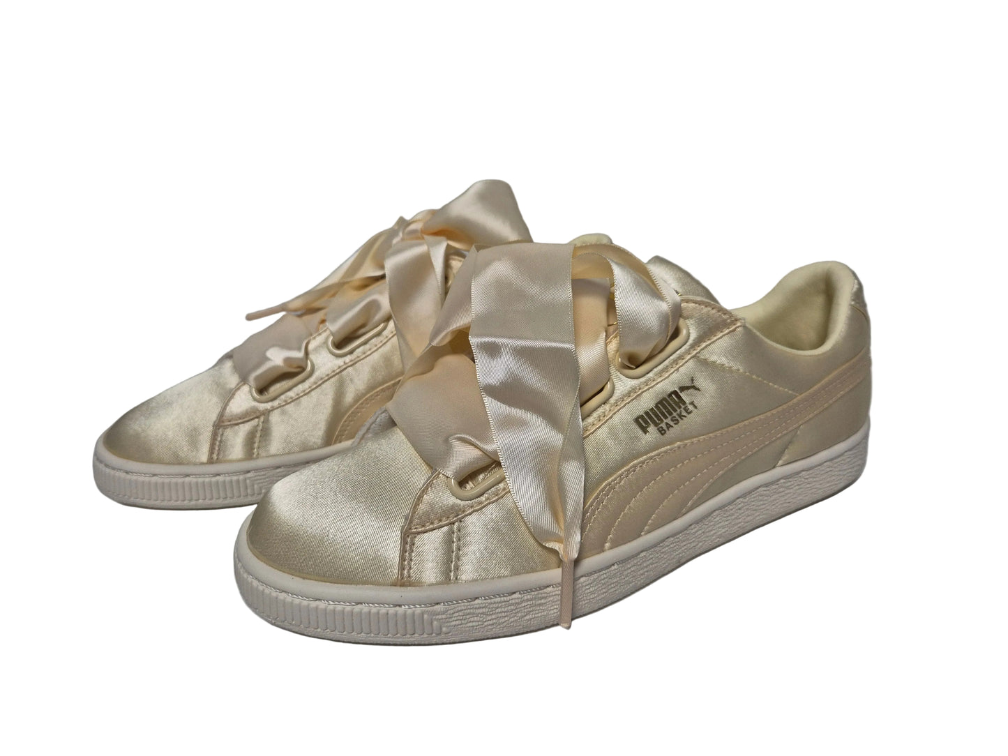 Puma Basket Heart Satin Summer, gold, Gr. 38.5