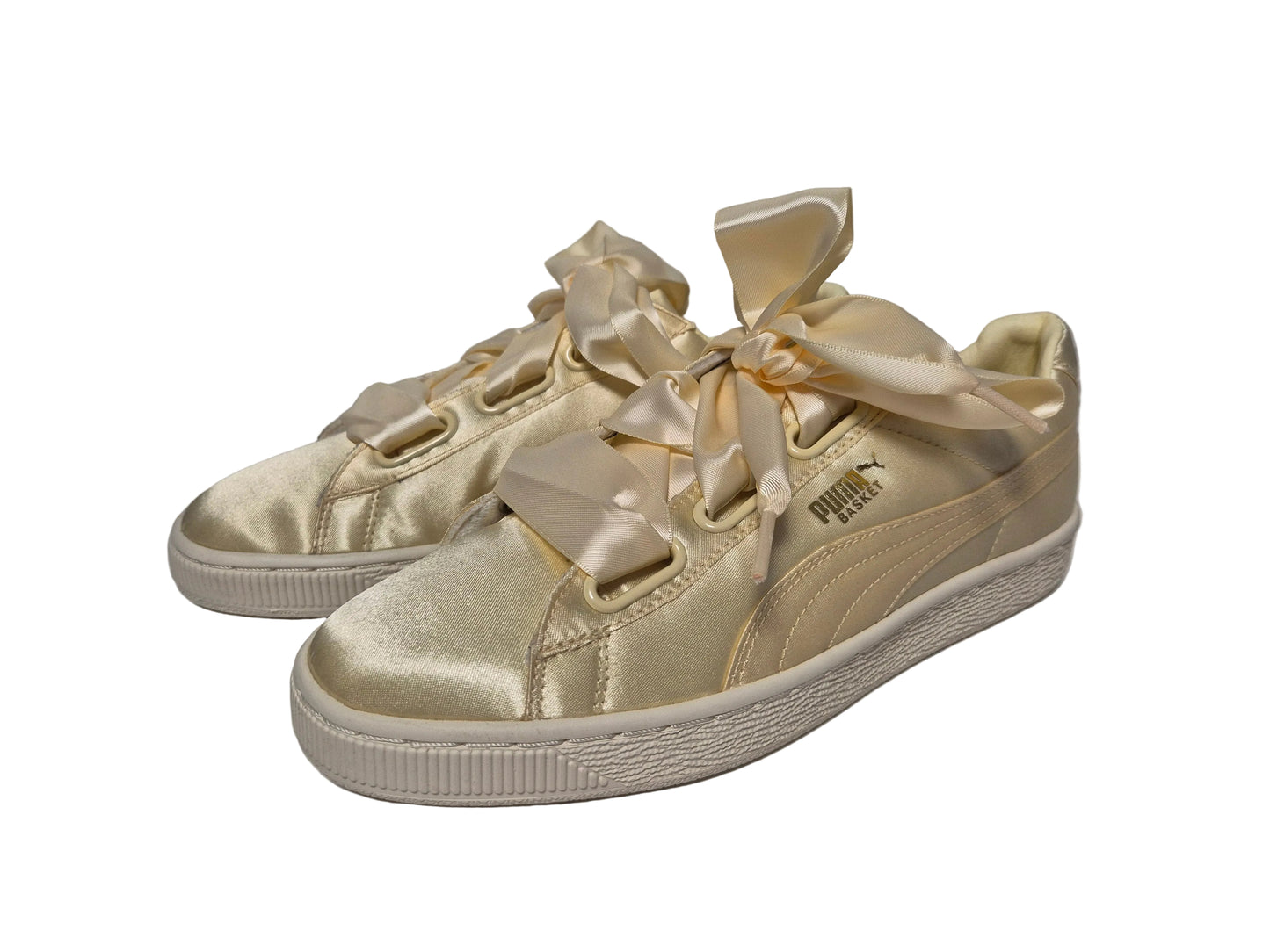 Puma Basket Heart Satin Summer, gold, Gr. 39