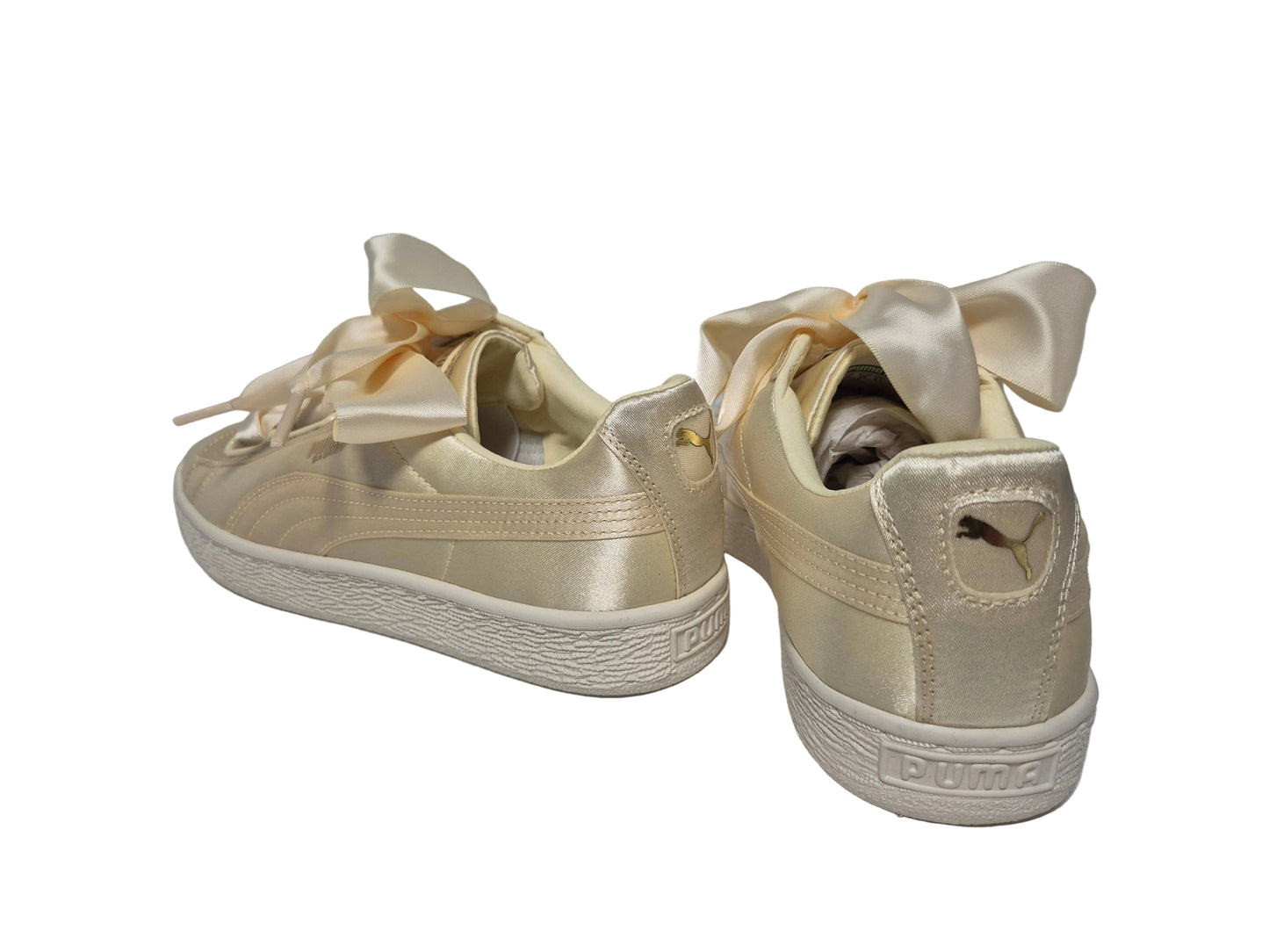 Puma Basket Heart Satin Summer, gold, Gr. 39