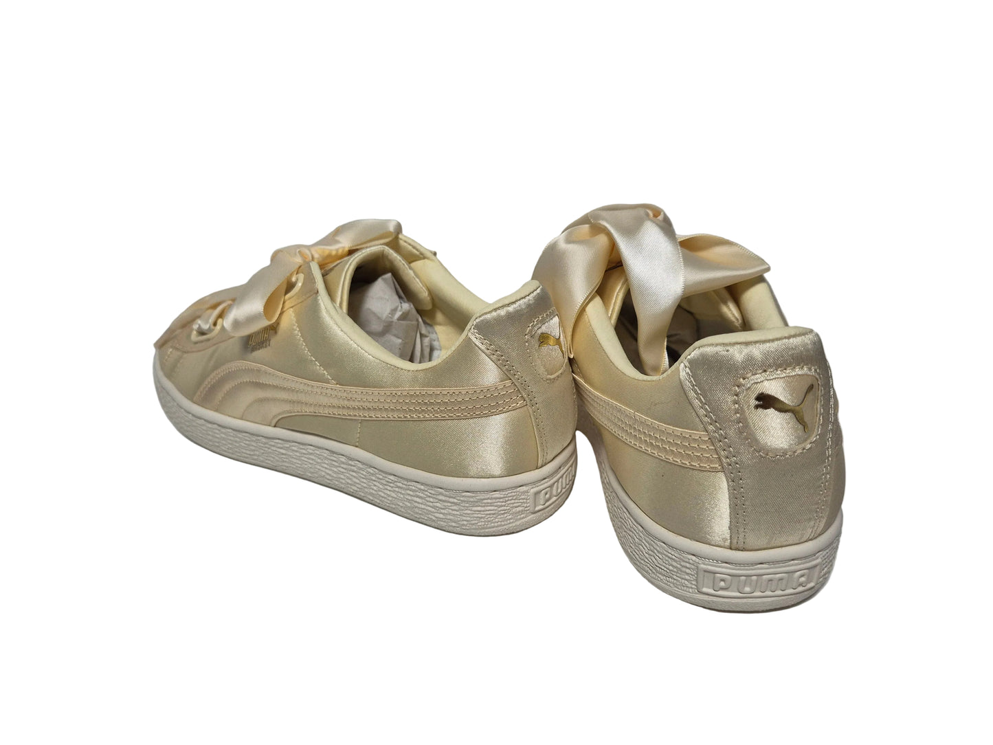 Puma Basket Heart Satin Summer, gold, Gr. 41