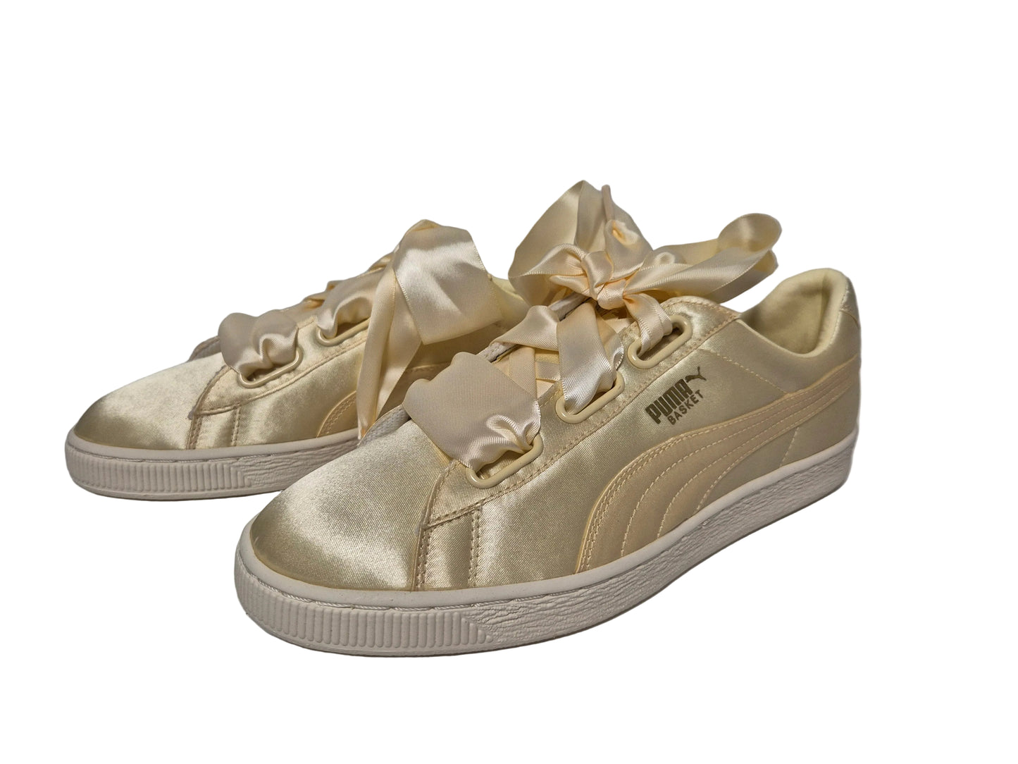 Puma Basket Heart Satin Summer, gold, Gr. 42