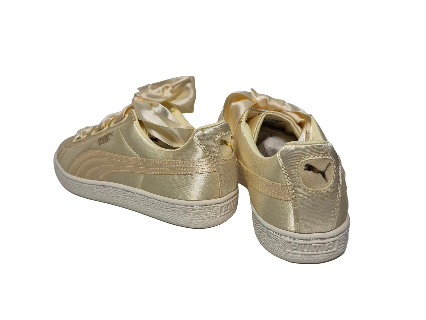 Puma Basket Heart Satin Summer, gold, Gr. 42