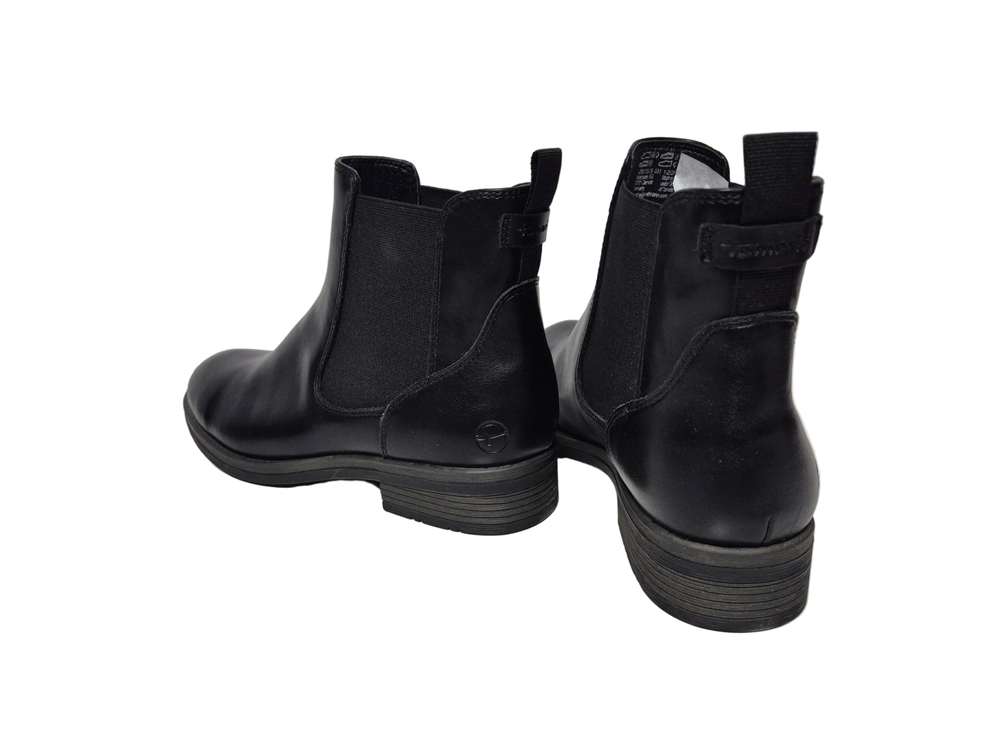 Tamaris Chelseaboots Blockabsatz, schwarz, Gr. 40