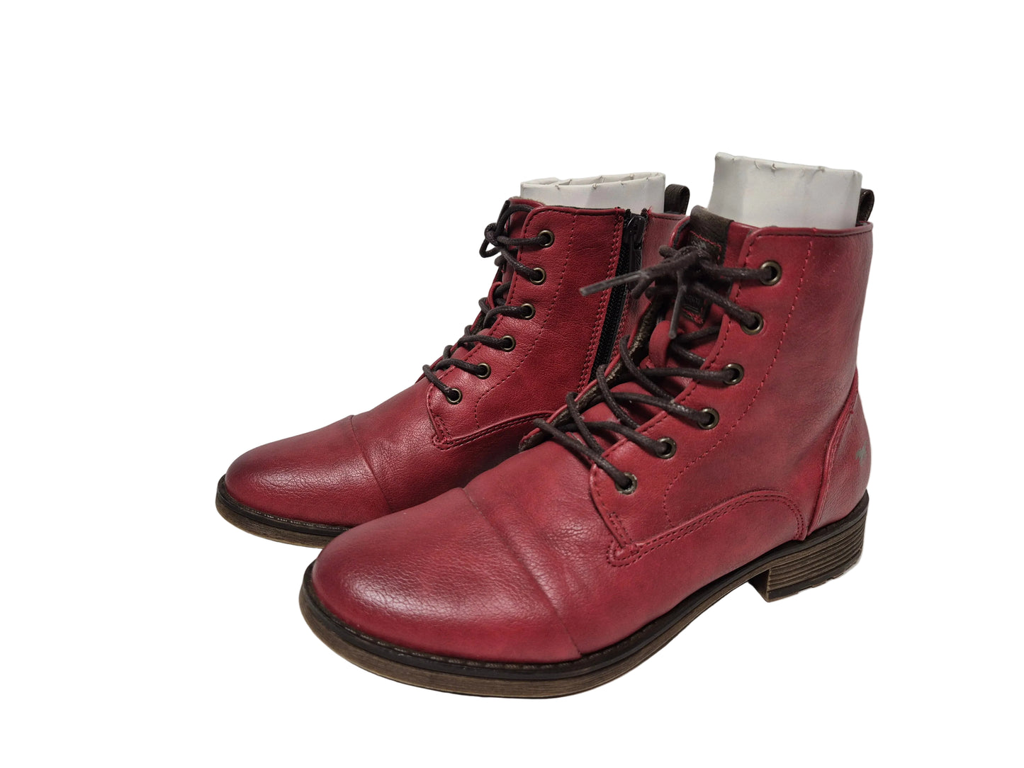 Mustang Stiefelette Usedlook, rot, Gr. 37