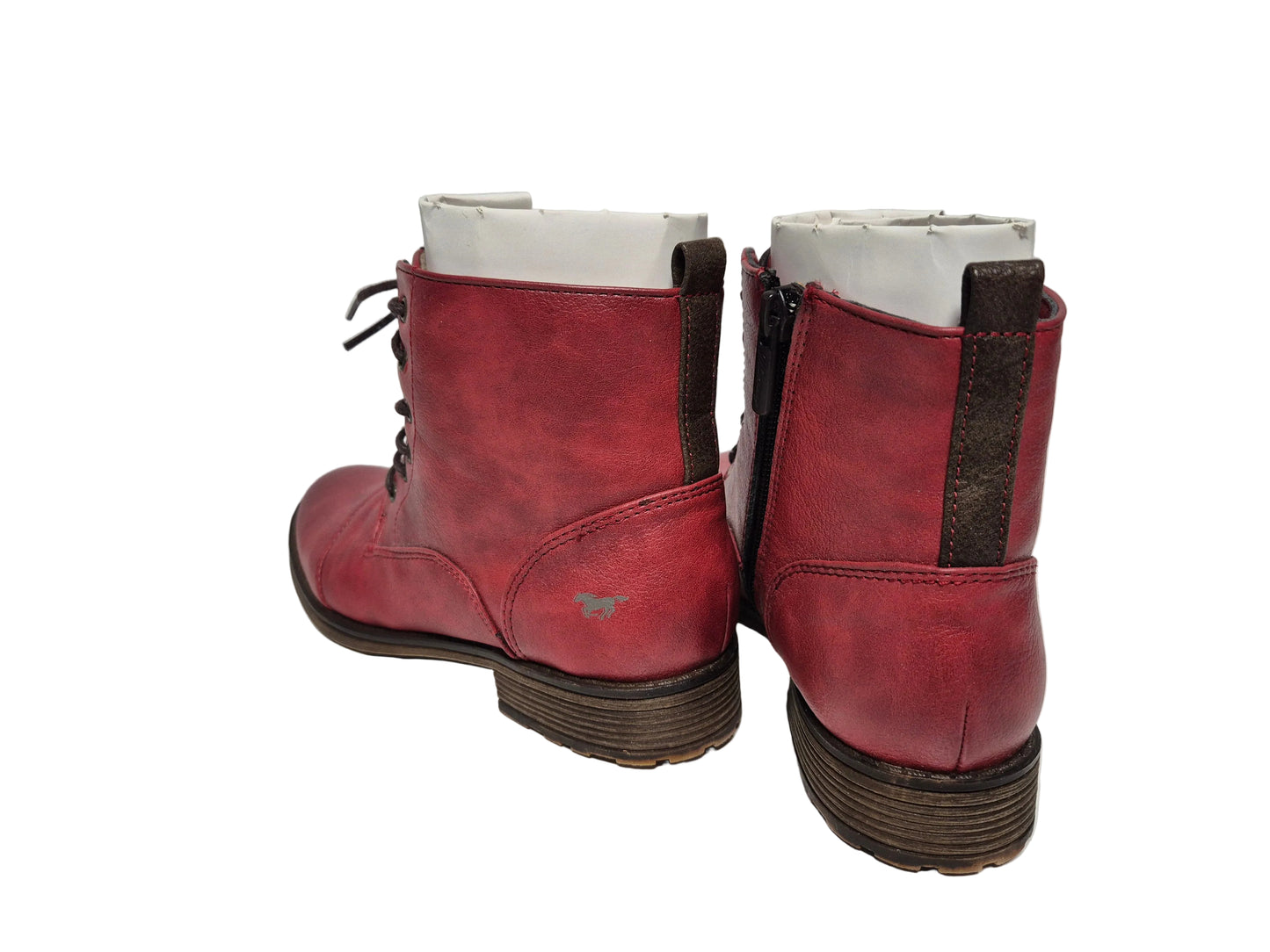 Mustang Stiefelette Usedlook, rot, Gr. 37