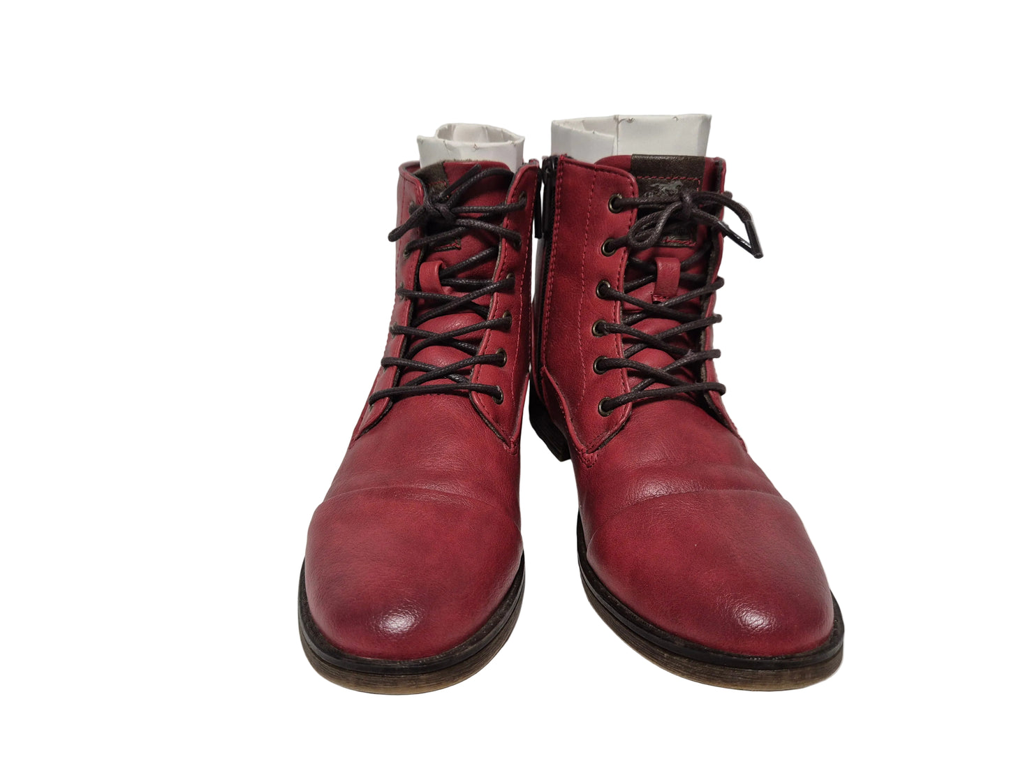 Mustang Stiefelette Usedlook, rot, Gr. 37