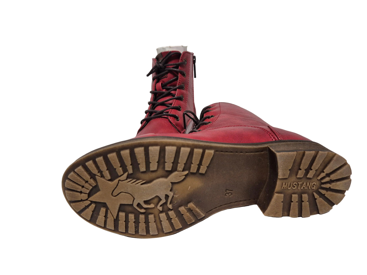 Mustang Stiefelette Usedlook, rot, Gr. 37