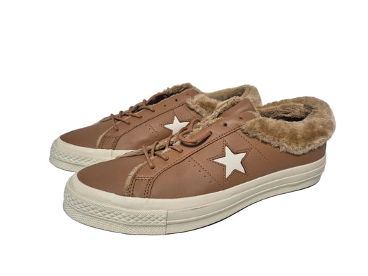 NEU! Converse One Star Low Street Warmer Sneaker, braun, Gr. 45