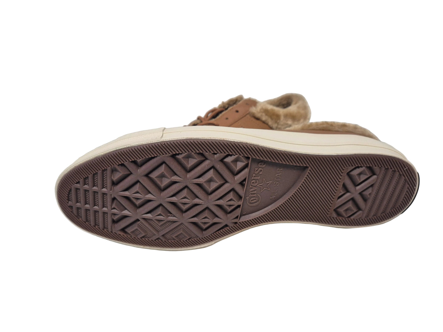 NEU! Converse One Star Low Street Warmer Sneaker, braun, Gr. 45
