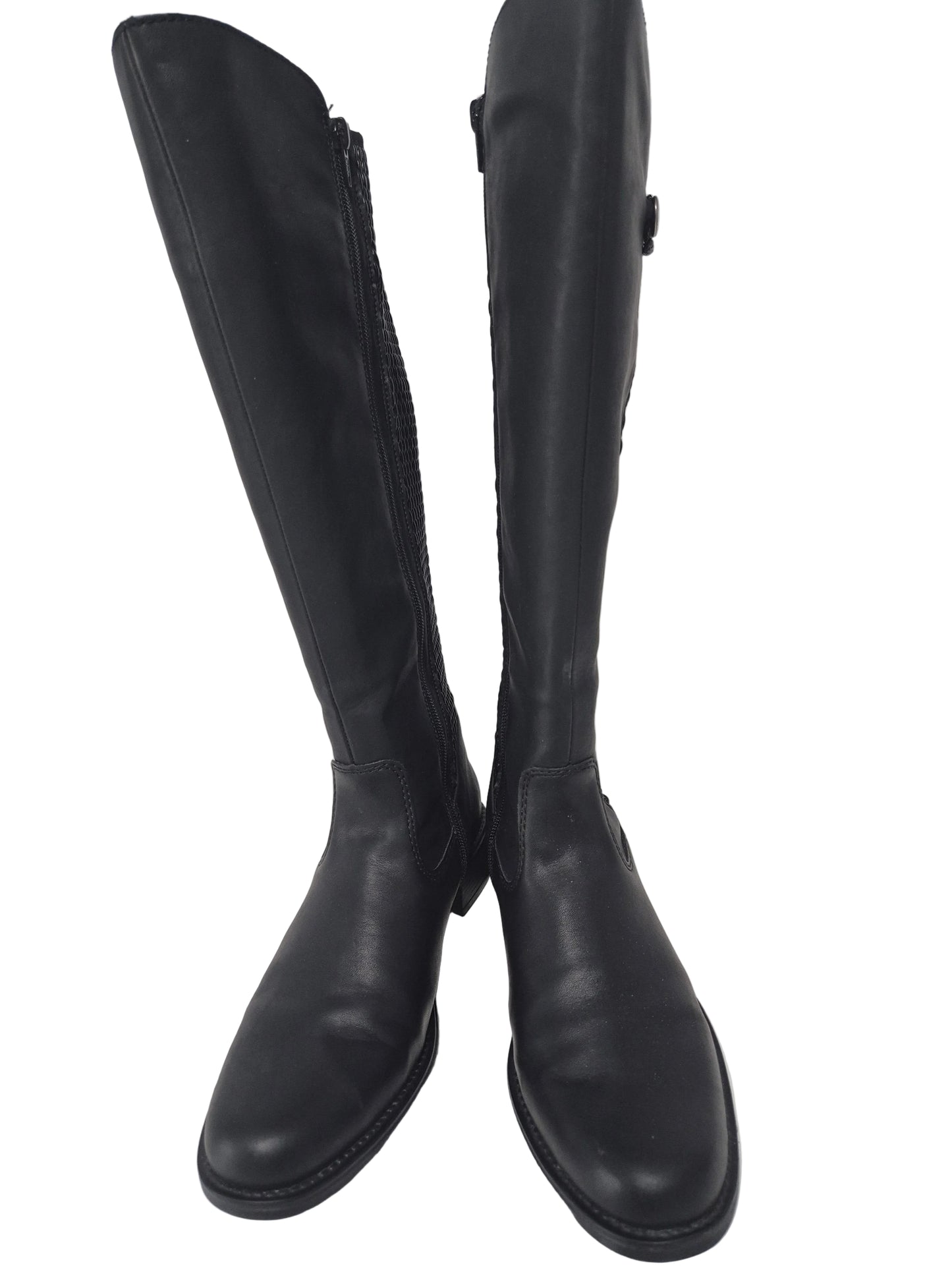 Rieker Stiefel mit Schnallenverzierung, schwarz, Gr. 39