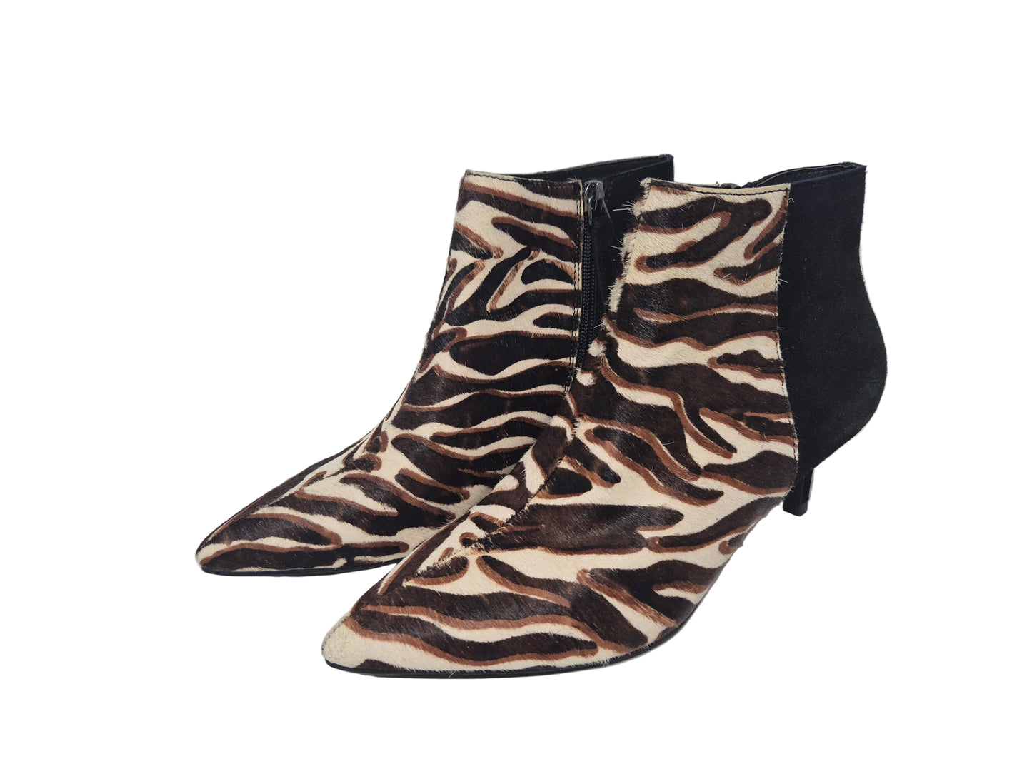 NEU! Colors of California Designer Stiefeletten, schwarz braun weiß, Gr. 36