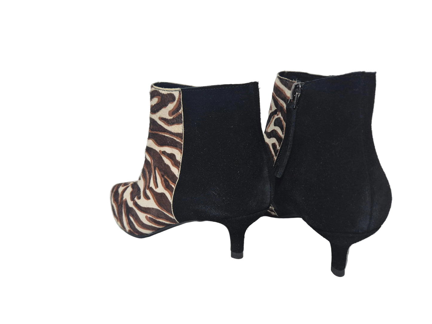 NEU! Colors of California Designer Stiefeletten, schwarz braun weiß, Gr. 36