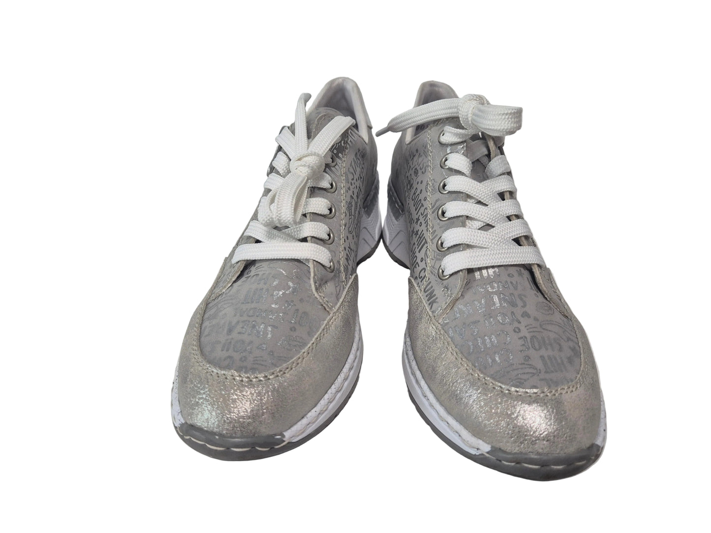 Rieker Sneaker Freizeitschuhe, hellgrau, Gr. 41