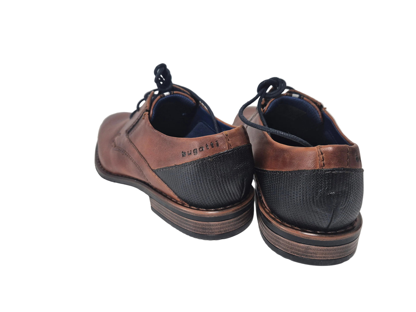 Bugatti Schnürschuhe, cognac braun, Gr. 40