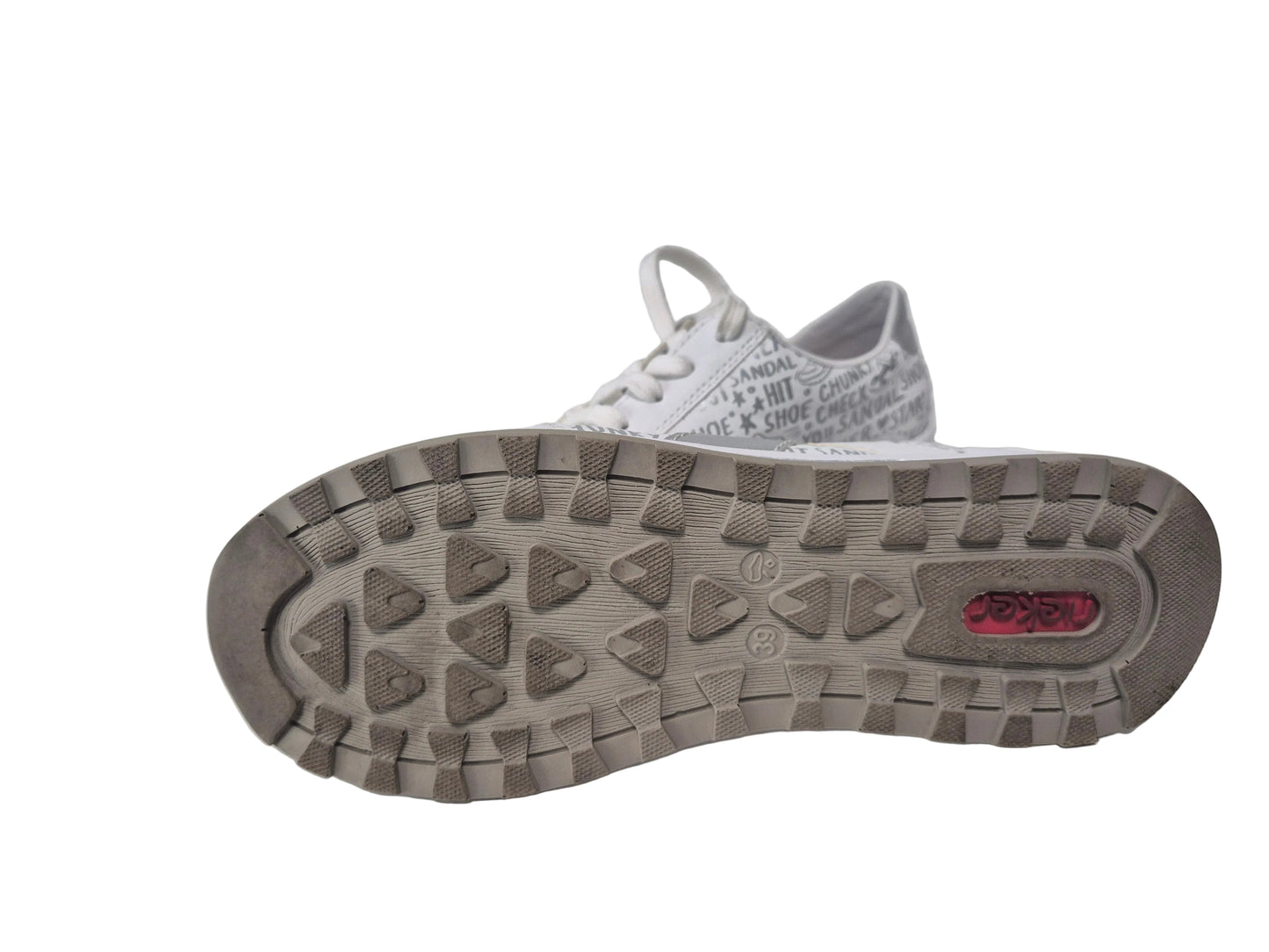 Rieker Sneaker Freizeitschuhe, weiß, Gr. 39