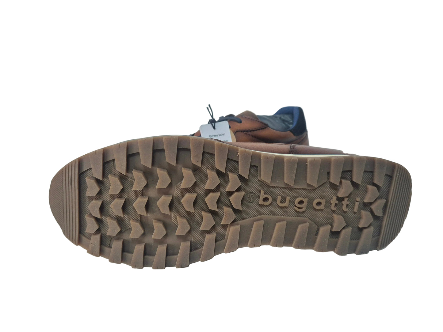 Bugatti Slip On Sneaker Freizeitschuhe, cognac braun, Gr. 46
