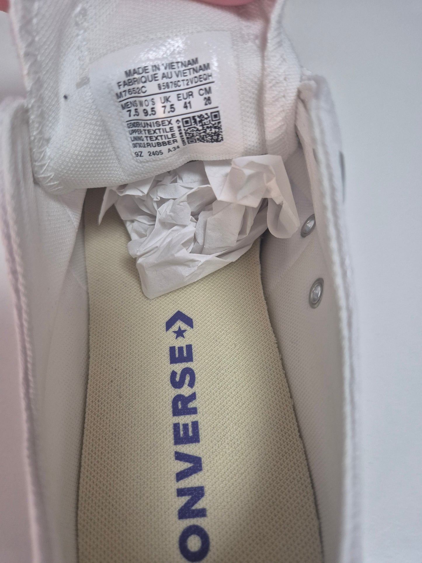 Converse Chuck Taylor AllStar Core Ox Sneaker, weiß, Gr. 41