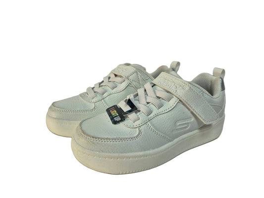 Skechers Sport Court 92 Show Maddox Blinkschuhe Sneaker, weiß, Gr. 30