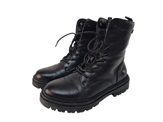 Mustang Winterboots Schnürboots, schwarz, Gr. 38