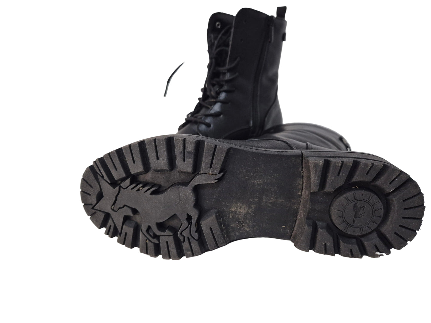 Mustang Winterboots Schnürboots, schwarz, Gr. 38
