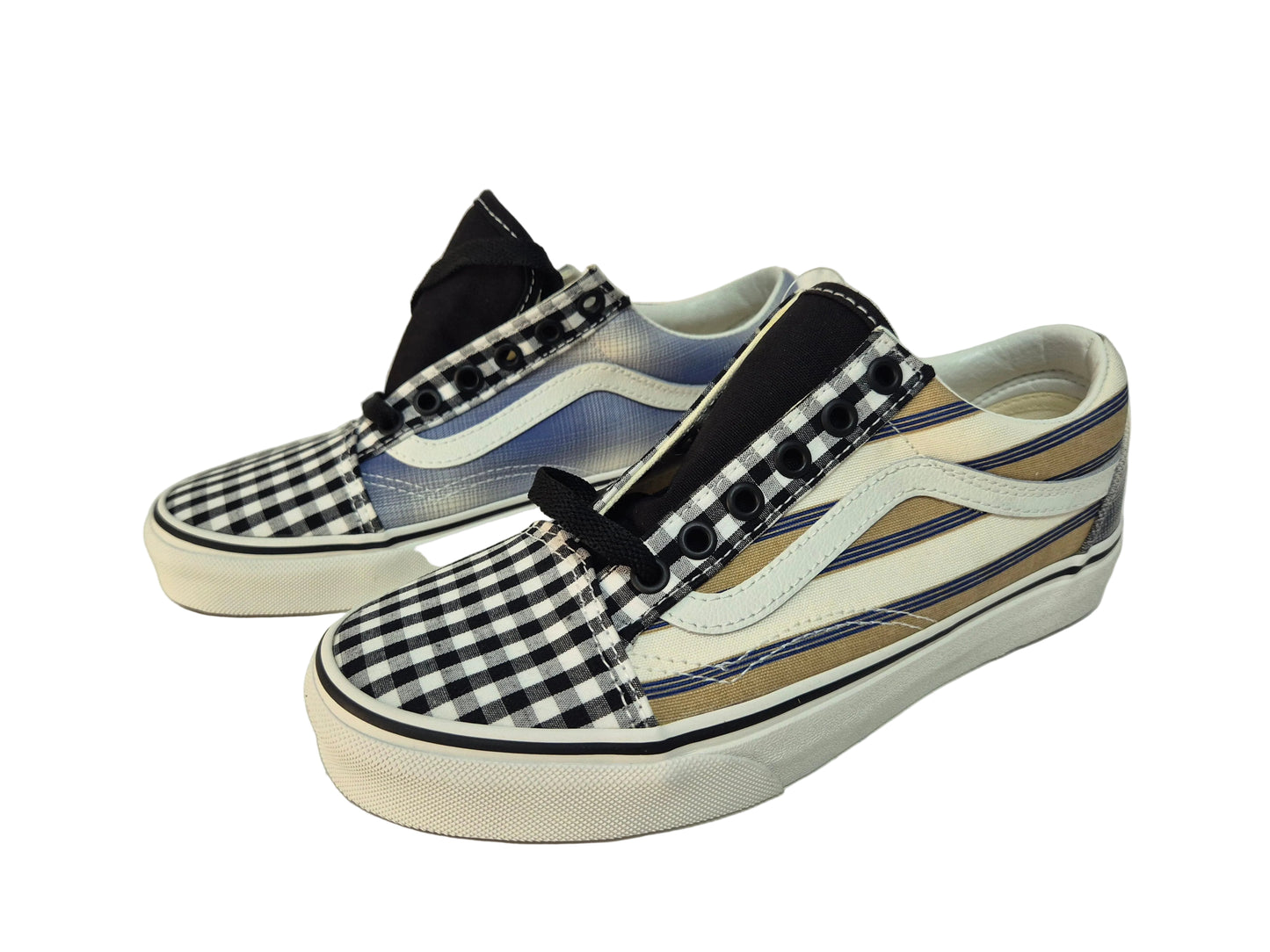 Vans UA Old Skool, weiß beige blau, Gr. 37
