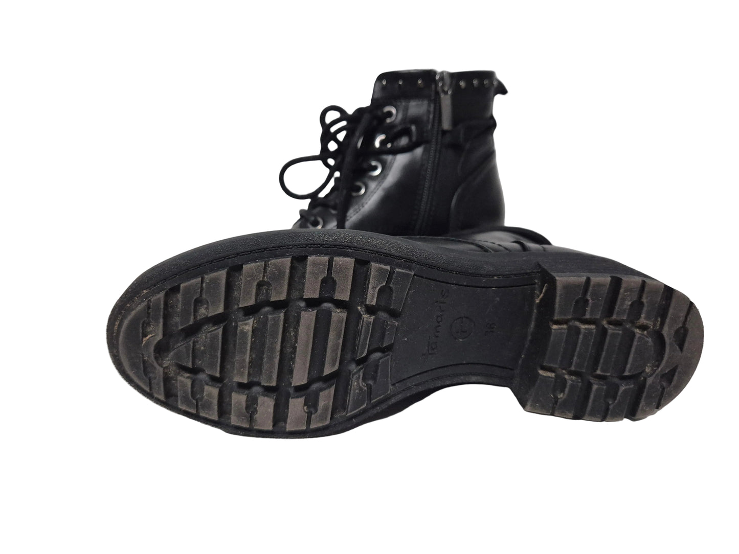 Tamaris Schnürstiefelette, schwarz, Gr. 36