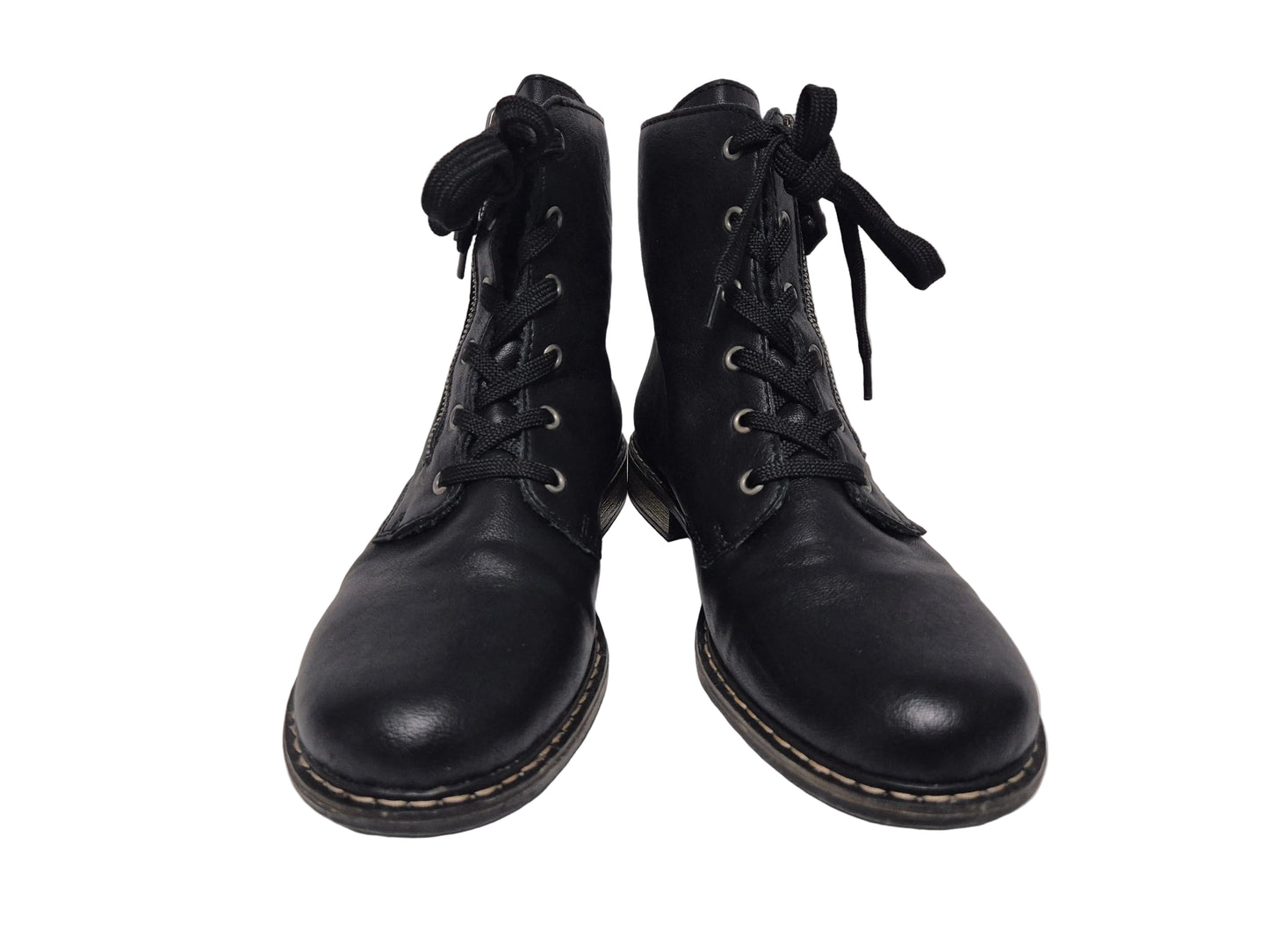 Rieker Schnürstiefelette Stiefel, schwarz, Gr. 42