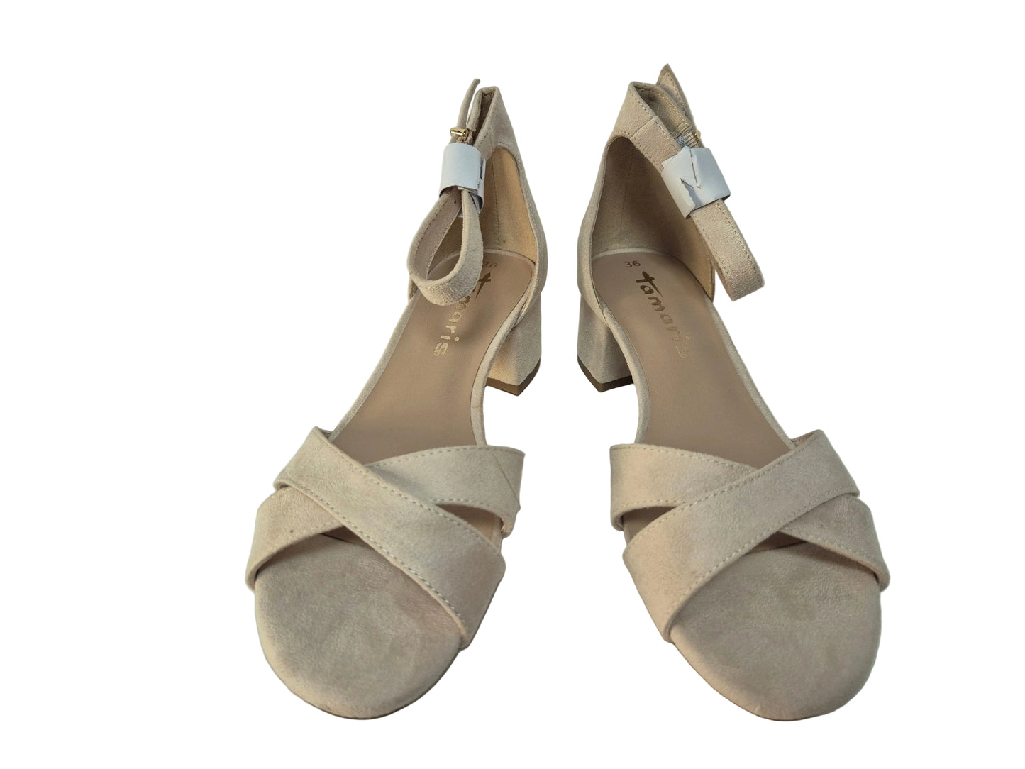 Tamaris Riemensandalen, beige, Gr. 36