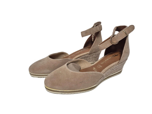 Tamaris Keilsandalette Pumps, beige, Gr. 36