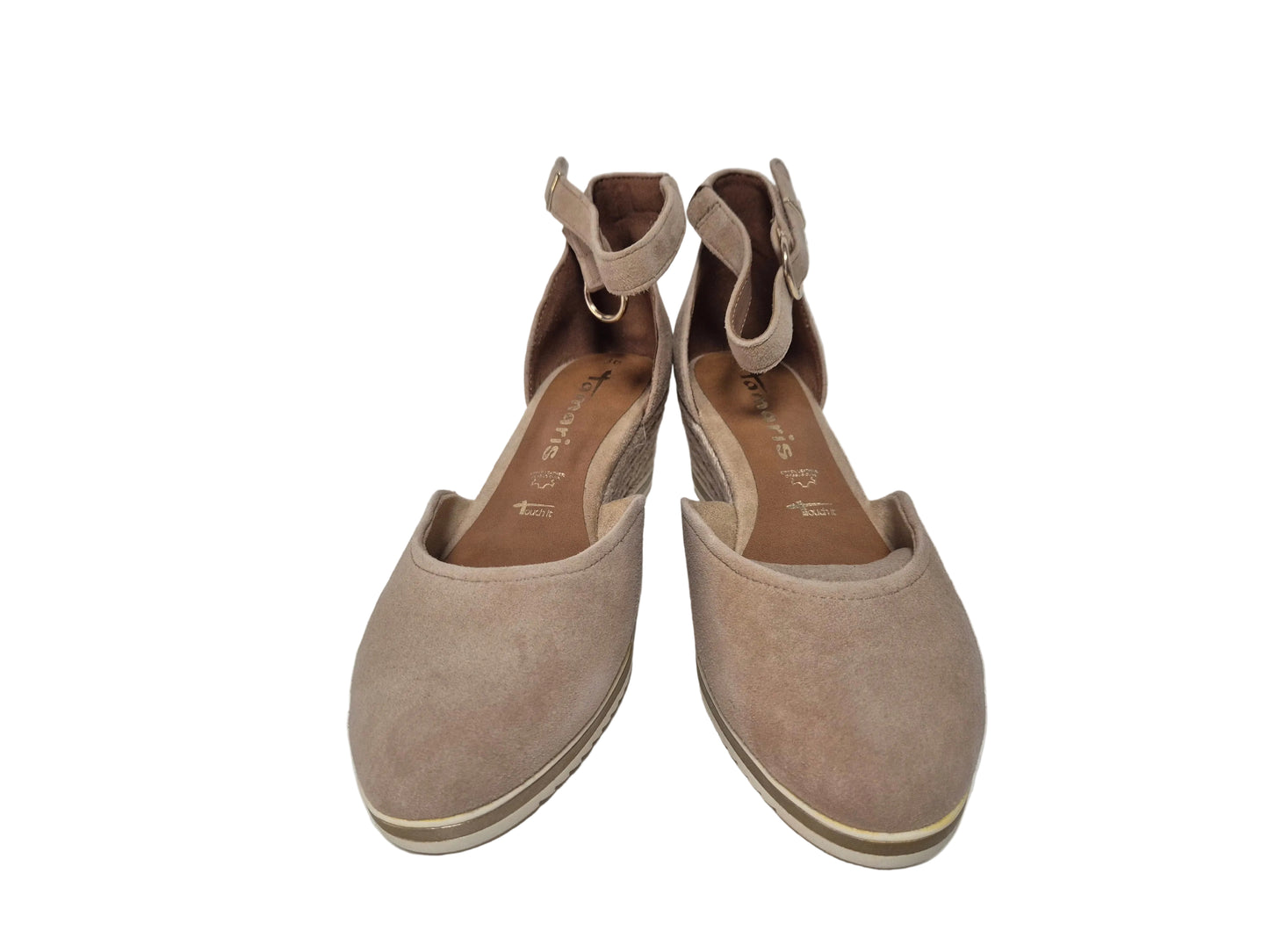 Tamaris Keilsandalette Pumps, beige, Gr. 36