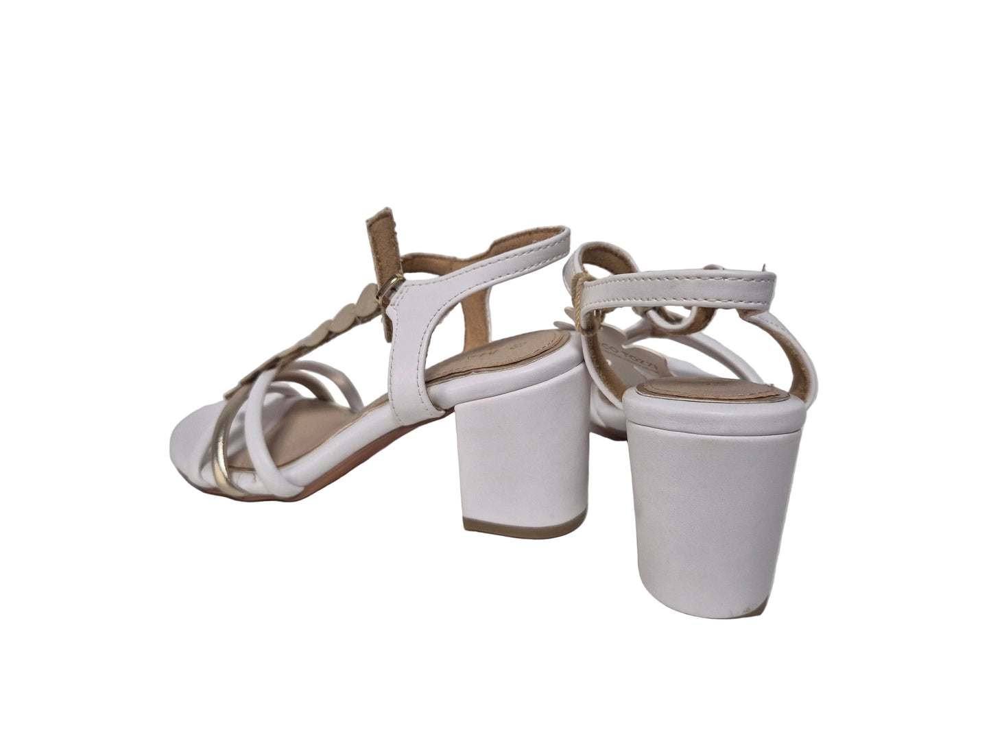 Marco Tozzi Sandale Absatzschuh, weiß, Gr. 36