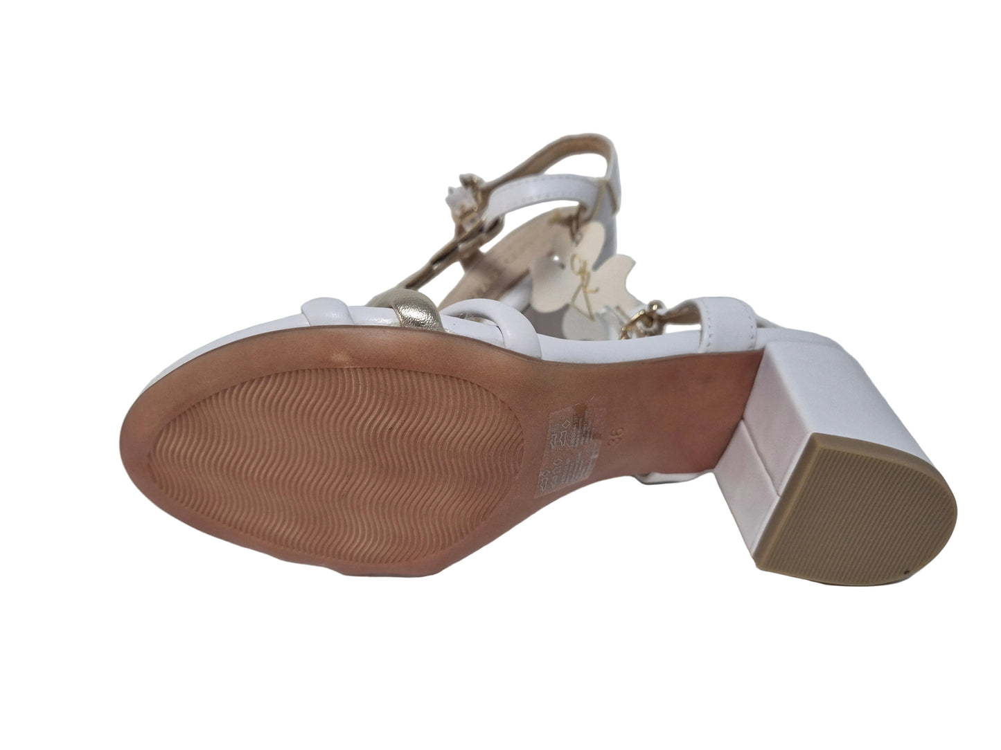 Marco Tozzi Sandale Absatzschuh, weiß, Gr. 36