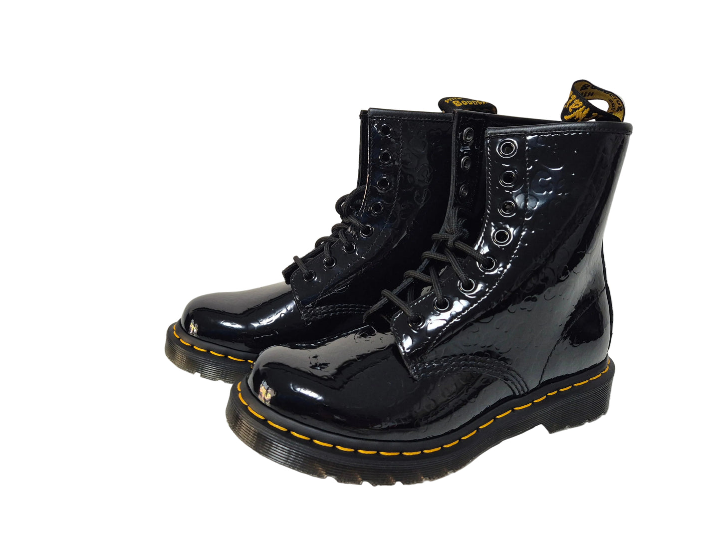 Dr. Martens Lackleder Boots, schwarz, Gr. 38