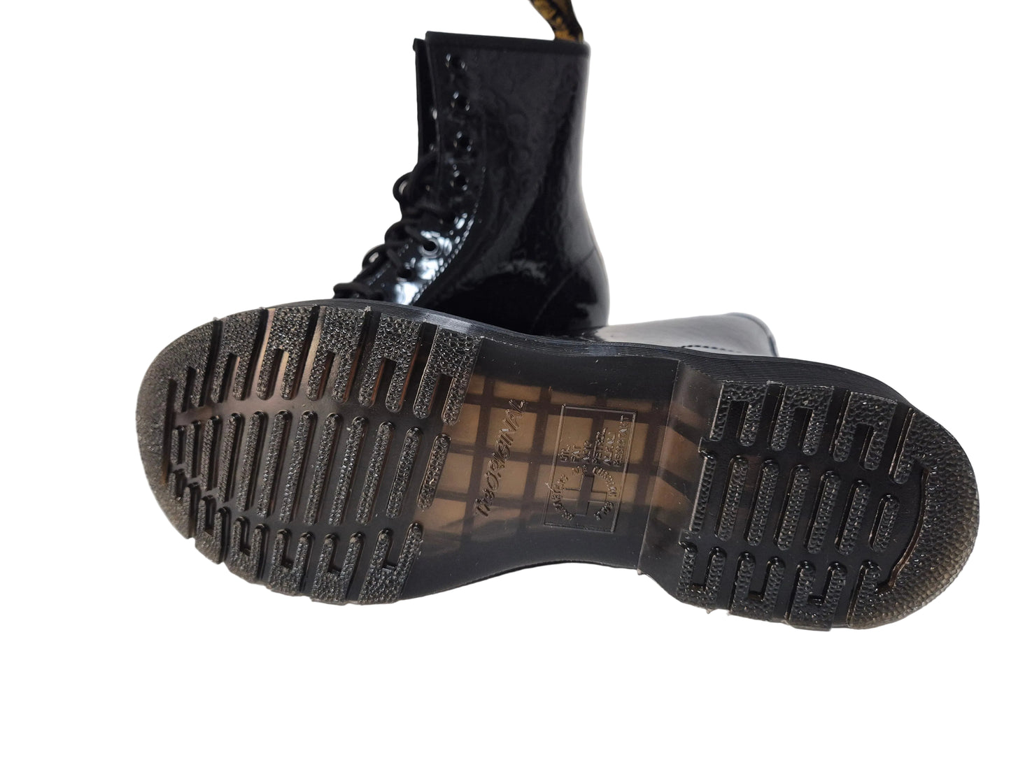 Dr. Martens Lackleder Boots, schwarz, Gr. 38
