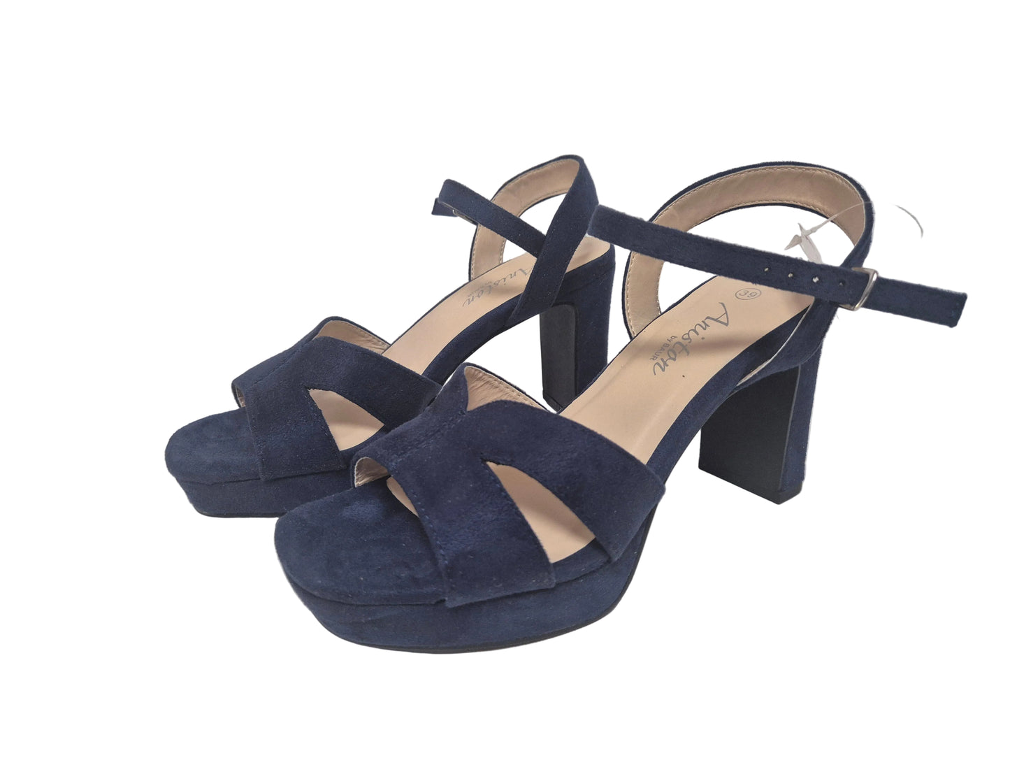 NEU! Aniston Shoes High-Heel-Sandalette, dunkelblau, Gr. 39