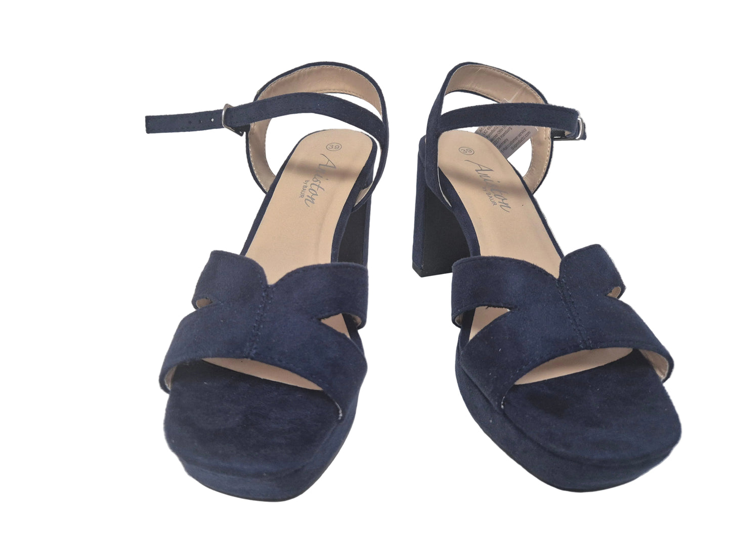 NEU! Aniston Shoes High-Heel-Sandalette, dunkelblau, Gr. 39