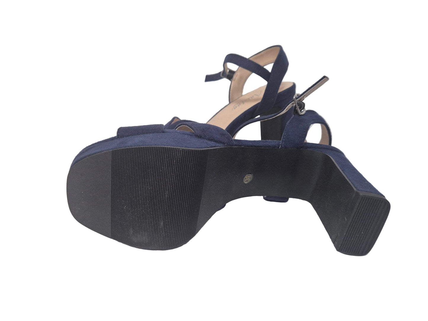 NEU! Aniston Shoes High-Heel-Sandalette, dunkelblau, Gr. 39