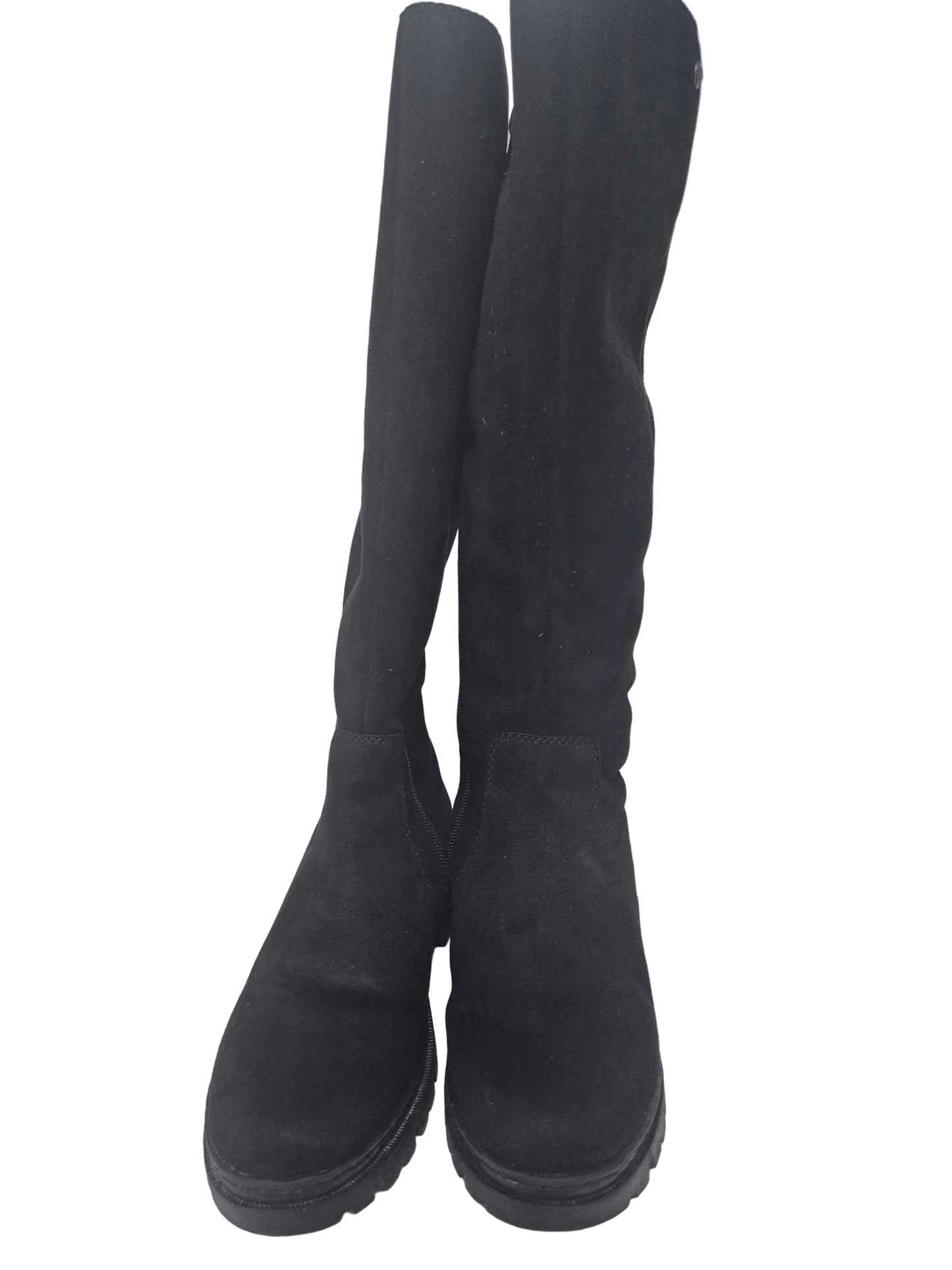 RETOURE! Rieker Winterstiefel mit Stretch, schwarz, Gr. 38