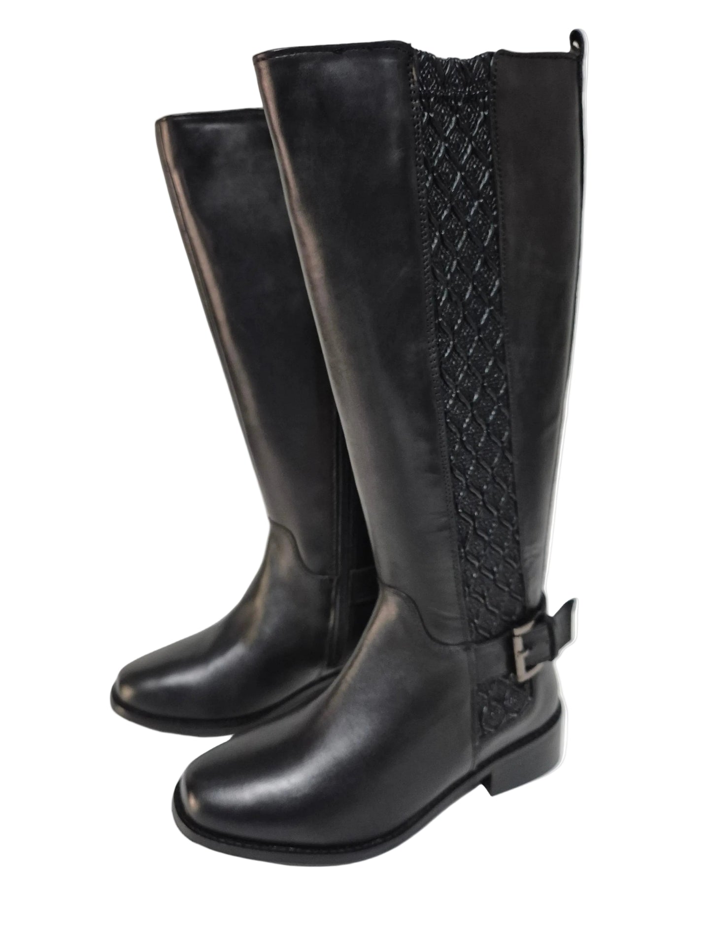 NEU! sheego Weitschaftstiefel XL aus Leder, schwarz, Gr. 37