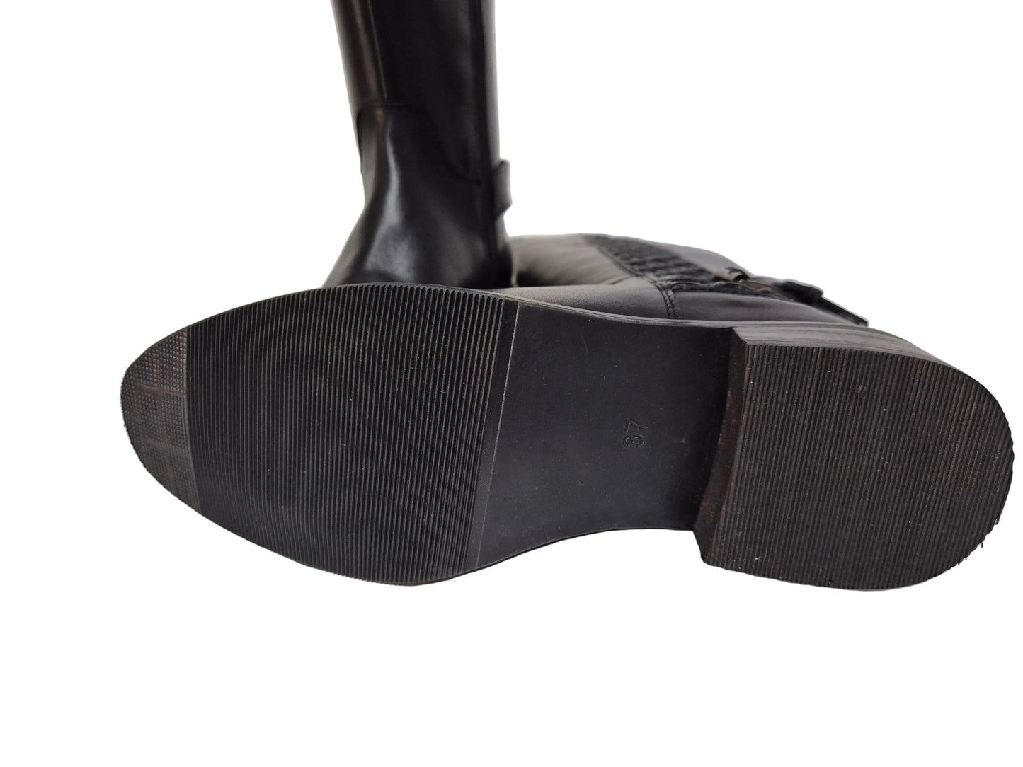 NEU! sheego Weitschaftstiefel XL aus Leder, schwarz, Gr. 37