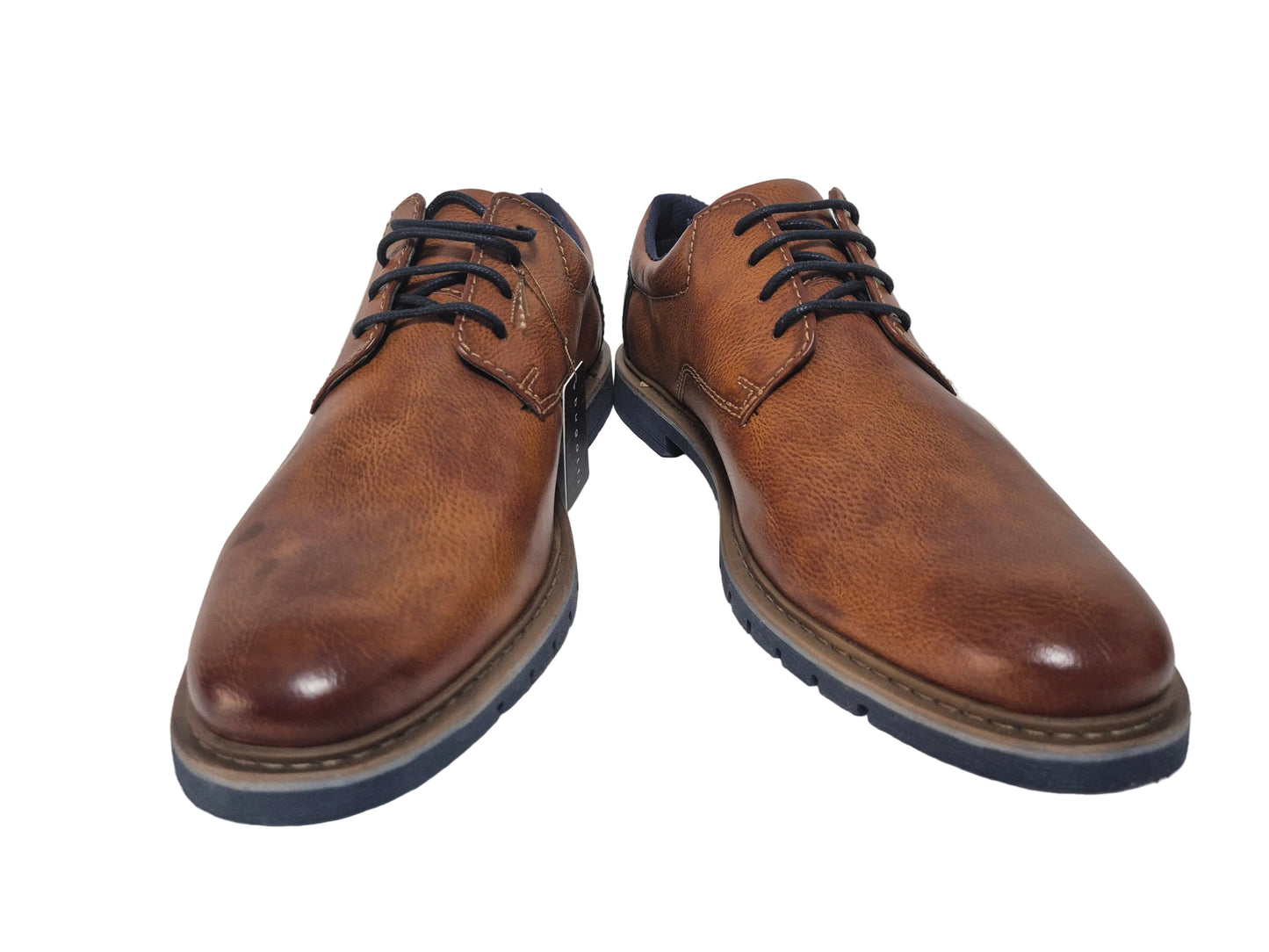 NEU! Bugatti Schnürschuhe Businessschuhe, cognac braun, Gr. 43