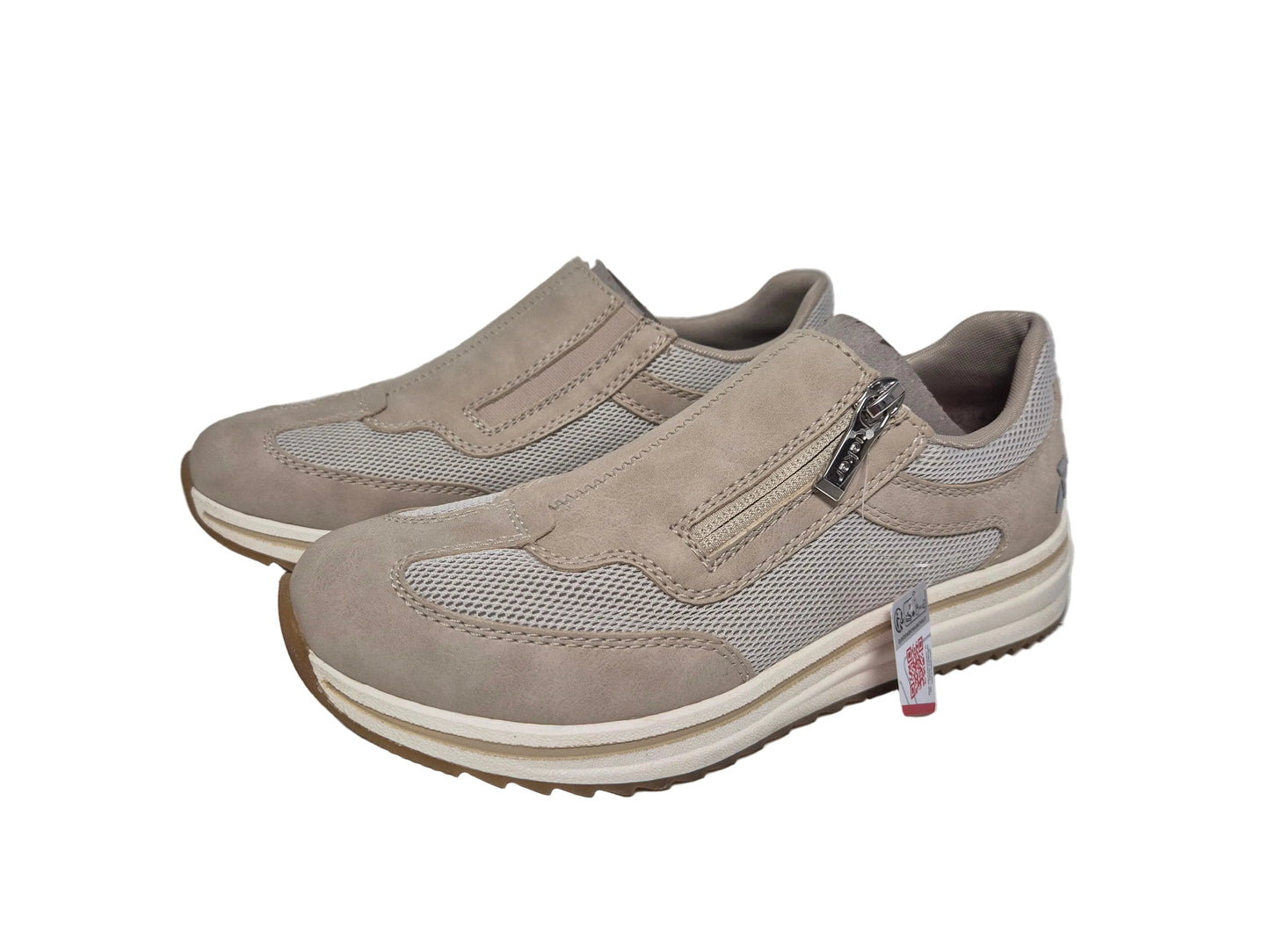 RETOURE! Rieker Slipper Slip on Sneaker, beige, Gr. 39