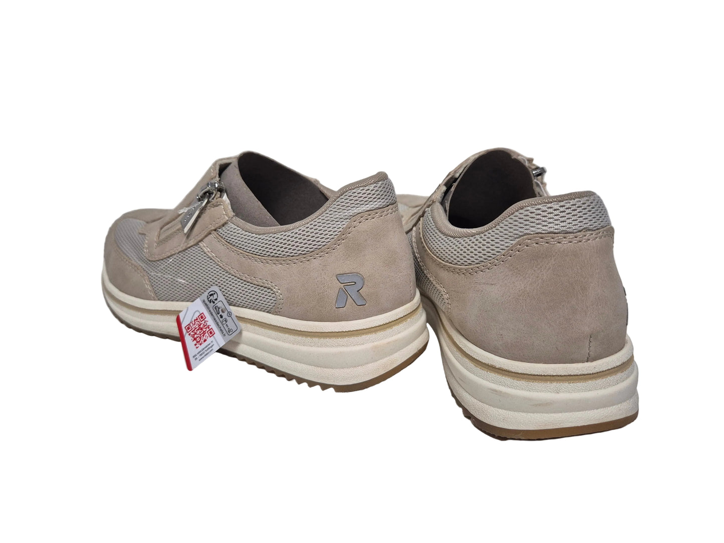 RETOURE! Rieker Slipper Slip on Sneaker, beige, Gr. 39