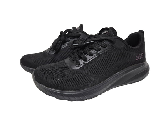 NEU! Skechers Bobs Squad Chaos Face Off Sneaker, schwarz, Gr. 40