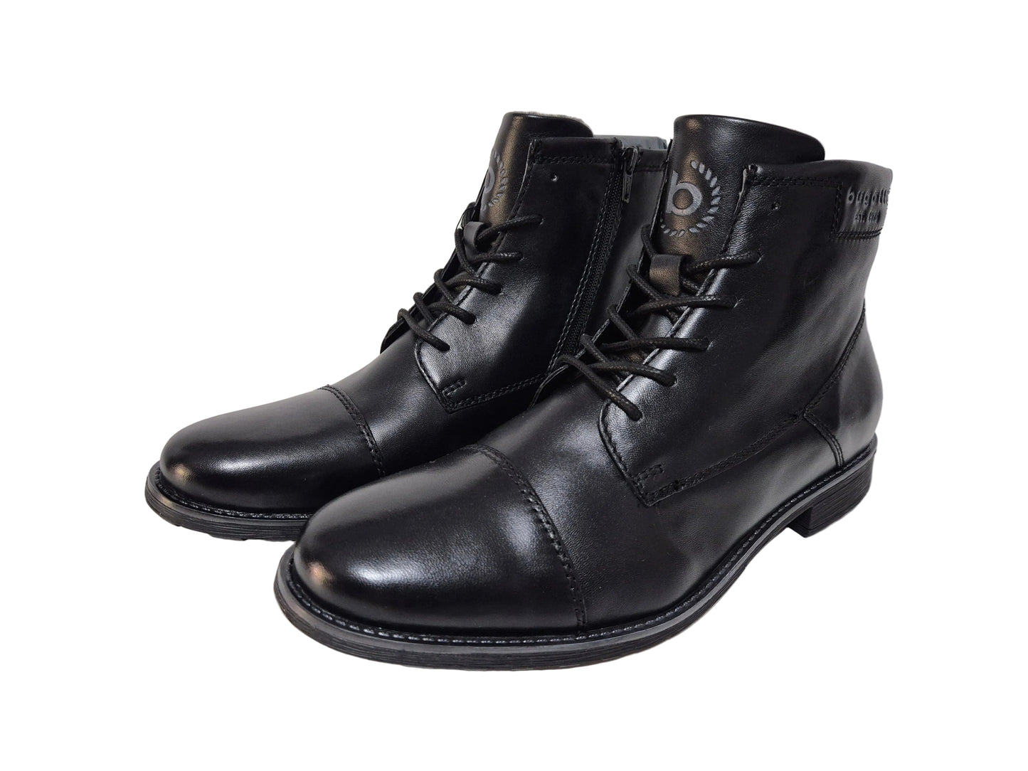NEU! Bugatti klassische Schnürstiefel, schwarz, Gr. 45